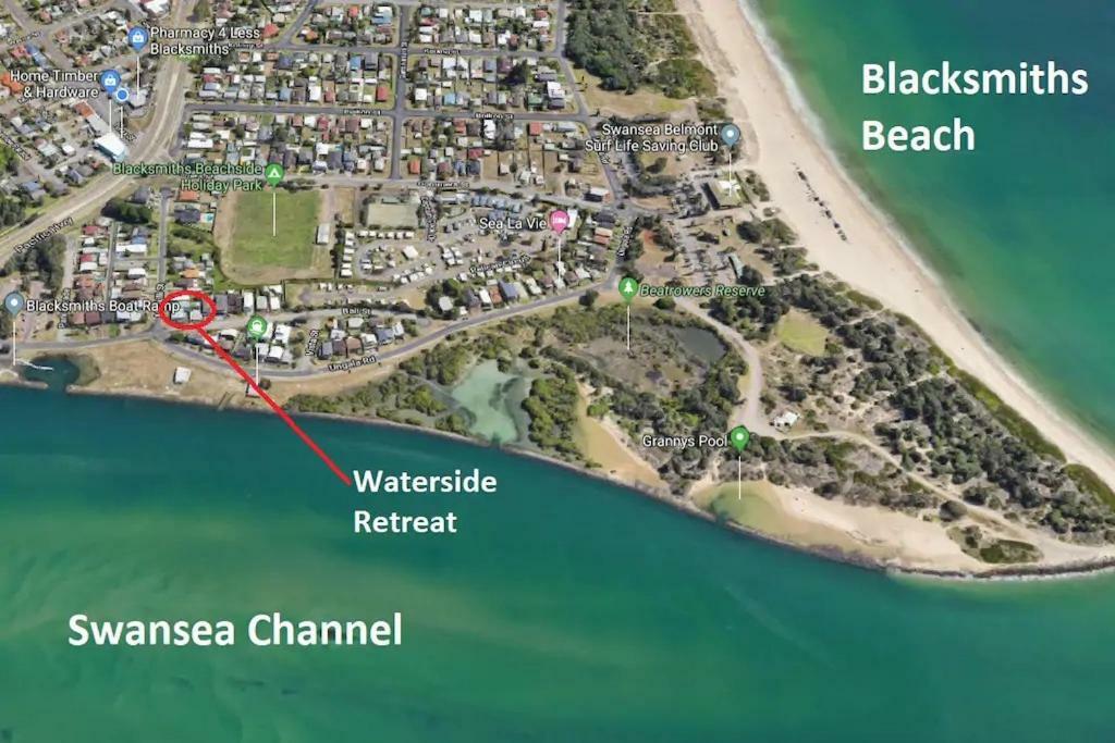 Waterside Retreat - Blackies Beach - Swansea Channel The Blacksmith Экстерьер фото